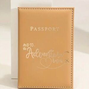 Bronzing Print Passport Holder, Couple Passport Cover